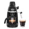 Espresso Coffee Machine Cappuccino Latte Maker 3.5 Bar 1-4 Cup with Steam Milk Frother, Black
