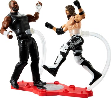 Mattel Jeff Hardy vs AJ Styles Championship Showdown 2-Pack 6-inch Action Figures Friday Night Smackdown Battle Pack for Ages 6 Years Old &amp; Up
