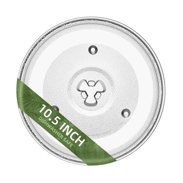 10.5" Microwave Glass Turntable Plate Compatible with Hamilton Beach 252100500497 P90D23AL-WR, GE 10-1/2 inch Replacement Microwave Glass Plate for Oster MP-P23
