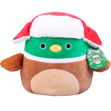 Squishmallows Original 10-Inch Avery The Mallard - Official Jazwares Winter Plush - Collectible Soft &amp; Squishy Duck Stuffed Animal Toy - Add to Your Squad - Gift for Kids, Girls &amp; Boys