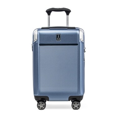 Travelpro Platinum Elite Hardside Expandable Carry on Luggage, 8 Wheel Spinner, TSA Lock, Hard Shell Polycarbonate Suitcase, Dark Sky Blue, Compact Carry On 20-Inch
