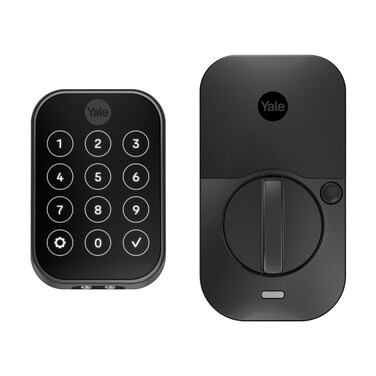 Yale Home Assure Lock 2 Deadbolt, Black Suede Keyless Entry Door Lock with Digital Touchscreen Keypad and Bluetooth Connectivity (No Wi-Fi), YRD450-BLE-BSP