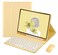 iPad Pro 11" 2022 4th Generation Keyboard Case Mouse Cute Round Key iPad 11 inch Pro 3rd/2nd Generation Wireless Bluetooth Detachable Keyboard Cover with Pencil Holde (iPadPro11, Yellow)