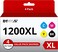 1200XL Compatible Ink cartridges Replacement for Canon Maxify 1200 ink Use With PGI-1200 MB2720 MB2320 MB2020 MB2120 MB2350 Printer (Black, Cyan, Magenta, Yellow, 4 Pack)