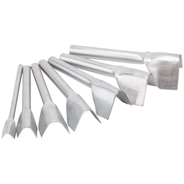 V Shaped Leather Punch, Leather V Shape Cutter, 7Pcs Leather Craft Cutting Tools V-Shape Punch Cutter Tools for Belt/Wallet