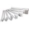 V Shaped Leather Punch, Leather V Shape Cutter, 7Pcs Leather Craft Cutting Tools V-Shape Punch Cutter Tools for Belt/Wallet