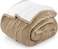 Utopia Bedding Sherpa Blanket Queen Size (Camel, 90x90 Inches) - Soft Lightweight Plush Fleece Reversible Blanket for Bed, Sofa, Couch, Camping and Travel