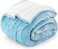 Utopia Bedding Sherpa Blanket King Size (Washed Blue, 90x102 Inches) - Soft Lightweight Plush Fleece Reversible Blanket for Bed, Sofa, Couch, Camping and Travel