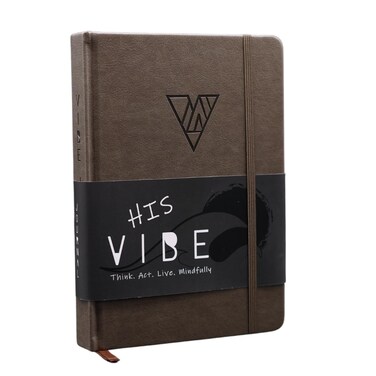 The Vibe Journal: 13-Week Guided Mindfulness Journal for Men   Thoughtful Daily Prompts, Practical Exercises, and Habit-Building Tools   A5 Size   Premium Self-Care and Writing Gift