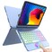 Keyboard Case for iPad Pro 11 inch， Case with Keyboard for iPad Air 5th 4th Generation - Touch Trackpad -10 Color Backlight -360&deg; Protective with Pencil Holder for iPad Pro 11 inch 3rd /2nd/1st Gen