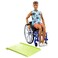 Barbie Ken Fashionistas Doll #195 with Wheelchair &amp; Ramp Wearing Removable Beach Shirt, Orange Shorts &amp; Accessories