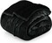 Utopia Bedding Sherpa Blanket Queen Size (Black, 90x90 Inches) - Soft Lightweight Plush Fleece Reversible Blanket for Bed, Sofa, Couch, Camping and Travel