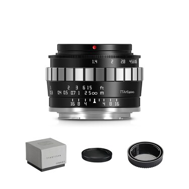 TTArtisan 23mm F1.4 APS-C Manual Focus Camera Lens for Sony E-Mount A5000 A5100 A6000 A6100 A6300 A6400 A6500 A6600 NEX-3 NEX-3N NEX-3R NEX-5T NEX-5R NEX-5 A7IV A7R5 A7S A9 II A1