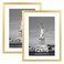 ENJOYBASICS 12x16 Picture Frame, Display Poster 9x12 with Mat or 12 x 16 Without, Wall Gallery Photo Frames, Gold, 2 Pack
