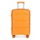Kono Carry On Luggage Hard Shell Travel Trolley 4 Spinner Wheels Lightweight Polypropylene Suitcase with TSA Lock (Carry-On 21-Inch, Orange)