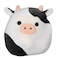 Squishmallow Official Kellytoy Plush Farm Squad Collectible Squishy Soft Animals (Connor Cow (Alternate Style), 8 Inch), Black/White/Peach, Connor Cow
