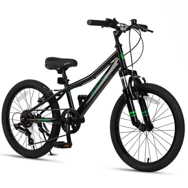 AVASTA Govet 20'' Kids Mountain Bike for 6-12 Years Old Boys Girls with Suspension Fork, 6 Speeds Drivetrain, Multiple Colors