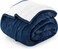 Utopia Bedding Sherpa Blanket Full Size (Navy, 90x84 Inches) - Soft Lightweight Plush Fleece Reversible Blanket for Bed, Sofa, Couch, Camping and Travel
