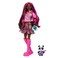 Barbie Extra Doll &amp; Accessories with Pink-Streaked Brunette Hair in Graphic Hoodie &amp; Plaid Skirt with Pet Panda