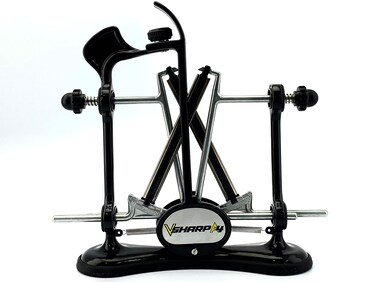 Warthog V-Sharp A4 Knife Sharpener, Professional Sharpener, Ideal for Home Cooks, Chefs, Fishermen, Hunters, 325 Grit Diamond Rods with Adjustable Angles, Metal Frame Construction, Black