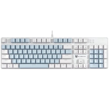 Mechanical Keyboard Gaming Keyboard   Blue Switch, Blue Color &amp; White Backlit Keyboard   104 Keys US Layout   Wired Gaming Keyboard   Hot Swappable Mechanical Keyboard   PC Gaming Keyboards