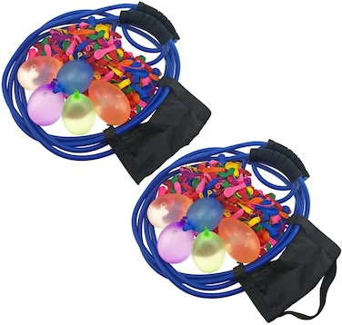Water Balloon Launcher 500 Yard Toys 3 Person T Shirt Launcher Slingshot, The T Shirt Potato Water Giant Slingshots for Adults (2 Pack)