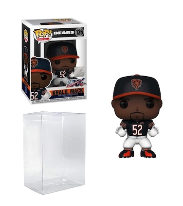 Pop NFL: Khalil Mack Chicago Pop # 126 Vinyl Figure (Bundled with Compatible EcoTEK Pop Protector)