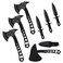 Throwing Stars, Throwing Axes and Tomahawks 3 Pack Set with Bottle Opener and Nylon Sheath, 10in Axe Throwing Game for Backyard Competition and Recreation