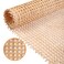 24" Width Natural Cane Webbing 5Feet, Rattan Webbing Roll for Caning Projects, Woven Open Mesh Cane for Furniture, Chair, Cabinet, Ceiling, Bed