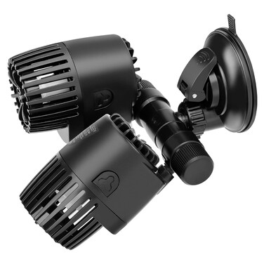 AQQA Aquarium Wave Maker,8W/12W/20W/25W Suction Cup Fish Tank Double Powerhead Pump，110V/60Hz Ultra Quiet Submersible Circulation Pump,360&deg;+180&deg;Adjustable For Freshwater Saltwater (20W 4227GPH)