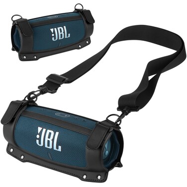 TXEsign Travel Carrying Case for JBL Charge 4/Charge 5 Portable Speaker, EVA Travel Protective Case Cover Speaker Case with Adjustable Shoulder Strap (Black)