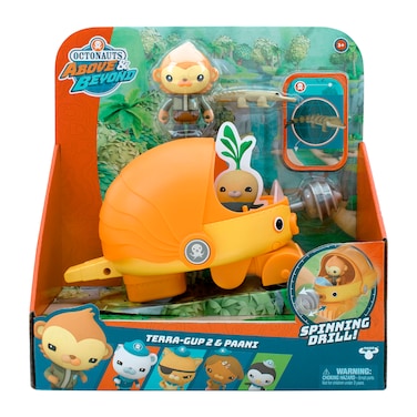 OCTONAUTS Above &amp; Beyond   Terra Gup 2 and Paani   Deluxe Toy Vehicle &amp; Figure   Recreate Missions, Multicolor (61109)