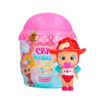 Cry Babies Magic Tears Tropical World - Beach Babies Series   8+ Surprises, Accessories, Surprise Doll - Great Gift for Kids Ages 3+