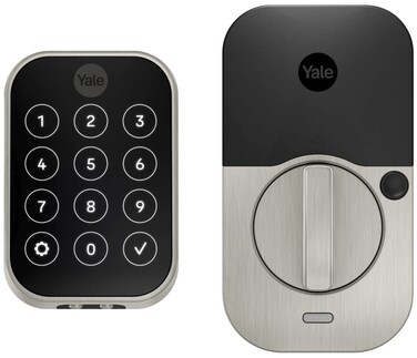 Yale Home Assure Lock 2 Deadbolt, Satin Nickel Keyless Entry Door Lock with Digital Touchscreen Keypad and Bluetooth Connectivity (No Wi-Fi), YRD450-BLE-619