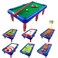 7 in 1 Table Top Sports Games Set - Combo Sports Games Table - Tabletop Pool, Soccer, Basketball, Golf, Bowling, Shuffleboard, Hockey - Mini Sports Games Desk for Kids and Adults