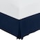 Utopia Bedding Twin Bed Skirt - Soft Quadruple Pleated Ruffle - Easy Fit with 16 Inch Tailored Drop - Hotel Quality, Shrinkage and Fade Resistant (Twin, Navy)
