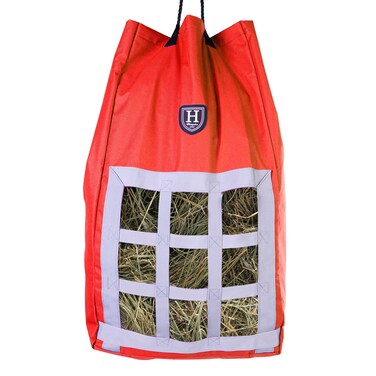 Harrison Howard Premium Durable Adjustable Horse Slow Feed Hay Bag Waterproof Large Capacity Red