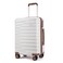 CLUCI Carry On Luggage with Spinner Wheels,Lightweight Hardside Suitcase PC Hardshell Luggage with TSA Lock,20" Carry-On(Beige)