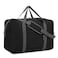 For Spirit Airlines Personal Item Bag 18x14x8 Foldable Travel Duffel Bag Tote Duffle Carry on Luggage for Women and Men 30L(Black (With Shoulder Strap))
