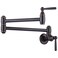 Pot Filler Faucet Oil Rubbed Bronze, ARCORA Traditional Pot Filler Wall Mount Kitchen Folding Faucet 2 Handle with Double Joint Swing Arms Brass Stove Faucet