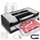 Liquid Vacuum Sealer Machine, 90Kpa Vacuum Sealer Machine Preservation Dry/Moist/Liquid Modes, LED Indicator Light, Handle Locked Design, Built-in Cutter and Bag Storage, Removable Drip Tray
