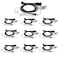 (10-Pack) 1-Pin Transparent Concealed Acoustic Tube Headphones with PTT Microphone for Cobra Talkabout ACXT390 ACXT1035R CXT90 CXT94 CXT195 CX112 MT200 MT525 MT550 CXT345 CXT545 CXR925 Two Way Radio