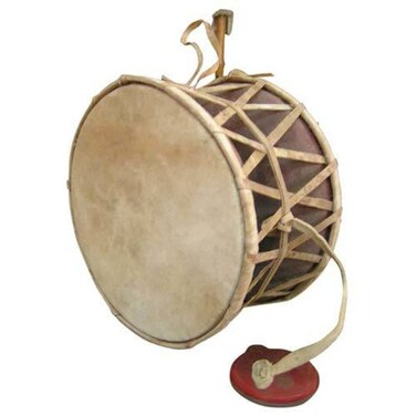 Damaru Hand Held Drum Wooden Nepali Folk Musical Instrument Hand Carved Damaru Drum For Fun All Age Groups Of Musicians - Gift Party Supplies Birthday Party