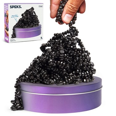 Speks Crags Ferrite Putty   1,000+ Ferrite Stones in a Tin, Fidget Toy for Adults &amp; Teens 14+, Desk Toy for Office, Christmas Gift, Holiday Stocking Stuffer, Stress Relief   Vitality, Large