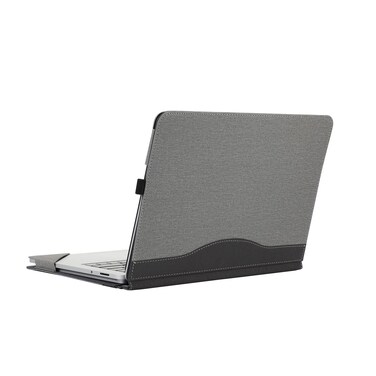 Microsoft Surface Laptop Studio 2-in-1 PU Leather Protective Shell - 14.4-inch Screen, Cotton Linen Pattern, Light Gray