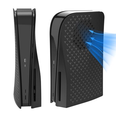 PS5 Console Face Plates,Playstation 5 Accessories with Fan Vents Faceplate，with Dust Filter for Cooling Vents,Shockproof ABS Shell Cover Case (Pattern Disc Edition)