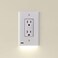 Single - SnapPower GuideLight 2 for Outlets [for Standard Decor, Not GFCI outlets] - Night Light - Electrical Outlet Wall Plate with LED Night Lights - Automatic On/Off Sensor - (D&eacute;cor, Black)