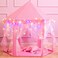 Princess Tent Girls Large Playhouse Kids Castle Play Tent with Star Lights, Bonus Princess Tiara and Wand Toy for Children Indoor &amp; Outdoor Games, 55" x 53" Gifts Age 3+