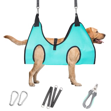 Dog Grooming Hammock - Upgrade Pet Grooming Harness for Nail Trimming (XL 80lb), Dog Sling for Nail Clipping, Dog Hanging Holder Hanger for Cutting Nail with Nail Clippers