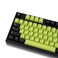 Black Green Keycaps Set 132 Keys Cherry Profile Doubleshot Custom Keyboard Keycaps for 60% 65% 70% 75% 100% Cherry Gateron MX Switches Mechanical Keyboards